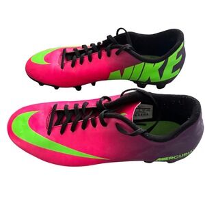 Nike Mercurial Vortex IV FG Mens Soccer Cleats Pink Purple 573873-603 Size 10